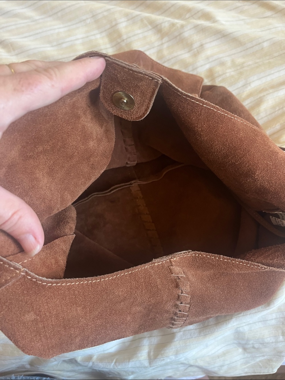 Haute hippie Suede Hobo Bag in Brown - Picture 5 of 5